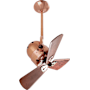 Matthews Fan Company Bianca Direcional 16" 3 Blade Indoor Ceiling Fan Polished Copper