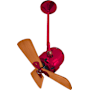 Matthews Fan Company Bianca Direcional 16" 3 Blade Indoor Ceiling Fan Red