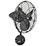 Matthews Fan Company Bruna Parede 13" 3 Blade Indoor Wall Mount Fan with Cage Black Nickel