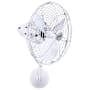 Matthews Fan Company Bruna Parede 13" 3 Blade Indoor Wall Mount Fan with Cage White