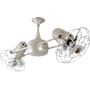 Matthews Fan Company Duplo-Dinamico 13" 6 Blade Indoor Ceiling Fan Brushed Nickel