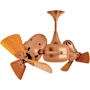 Matthews Fan Company Duplo-Dinamico 16" 6 Blade Indoor Ceiling Fan Brushed Copper