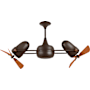 Matthews Fan Company Duplo-Dinamico 16" 6 Blade Indoor Ceiling Fan Bronzette