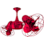 Matthews Fan Company Duplo-Dinamico 13" 6 Blade Indoor Ceiling Fan Red