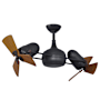 Matthews Fan Company Dagny 6 Blade Indoor / Outdoor Dual Rotational Ceiling Fan Mahogany