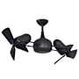 Matthews Fan Company Dagny 6 Blade Indoor / Outdoor Dual Rotational Ceiling Fan Matte Black