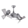 Matthews Fan Company Dagny LK 16" 6 Blade Indoor LED Ceiling Fan with Remote Control Brushed Nickel / Barnwood