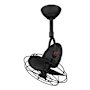 Matthews Fan Company Diane 13" 3 Blade Indoor Ceiling Fan with Remote Control Matte Black