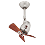 Matthews Fan Company Diane 16" 3 Blade Oscillating Indoor Ceiling Fan with Remote Control Brushed Nickel