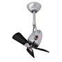 Matthews Fan Company Diane 16" 3 Blade Indoor Ceiling Fan with Remote Control Brushed Nickel / Matte Black