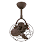 Matthews Fan Company Diane 13" 3 Blade Indoor Ceiling Fan with Remote Control Textured Bronze