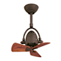 Matthews Fan Company Diane 16" 3 Blade Oscillating Indoor Ceiling Fan with Remote Control Textured Bronze