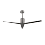 Matthews Fan Company Eliza 56" Paddle Wet Location Rated Indoor / Outdoor Ceiling Fan - Blades and Remote Control Included Brushed Nickel / Brushed Nickel Blades