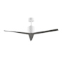 Matthews Fan Company Eliza 56" 3 Blade Indoor / Outdoor Ceiling Fan with Remote Control White / Brushed Nickel Blades