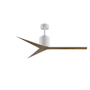Matthews Fan Company Eliza 56" 3 Blade Indoor / Outdoor Ceiling Fan with Remote Control White / Gray Blades