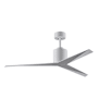 Matthews Fan Company Eliza 56" 3 Blade Indoor / Outdoor Ceiling Fan with Remote Control White / White Blades