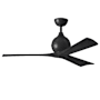 Matthews Fan Company Irene-3 52" 3 Blade Indoor Ceiling Fan Matte Black