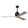 Matthews Fan Company Irene-3 60" 3 Blade Indoor Ceiling Fan Matte Black / Gray Ash