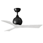 Matthews Fan Company Irene-3 42" 3 Blade Indoor Ceiling Fan Matte Black / Matte White