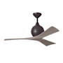 Matthews Fan Company Irene-3 42" 3 Blade Indoor Ceiling Fan Textured Bronze / Gray Ash
