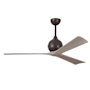 Matthews Fan Company Irene-3 60" 3 Blade Indoor Ceiling Fan Textured Bronze / Gray Ash
