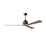 Matthews Fan Company Irene-3 72" 3 Blade Indoor / Outdoor Ceiling Fan Textured Bronze / Gray Ash Tone