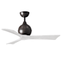 Matthews Fan Company Irene-3 42" 3 Blade Indoor Ceiling Fan Textured Bronze / Matte White