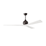 Matthews Fan Company Irene-3 72" 3 Blade Indoor / Outdoor Ceiling Fan Textured Bronze / Matte White