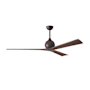 Matthews Fan Company Irene-3 72" 3 Blade Indoor / Outdoor Ceiling Fan Textured Bronze / Walnut Tone