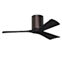 Matthews Fan Company Irene-3H 42" 3 Blade Indoor Ceiling Fan Brushed Bronze / Matte Black