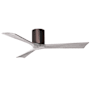 Matthews Fan Company Irene-3H 52" 3 Blade Indoor Ceiling Fan Brushed Bronze / Barnwood Tone