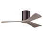 Matthews Fan Company Irene-3H 42" 3 Blade Indoor Ceiling Fan Brushed Bronze / Gray Ash