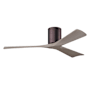 Matthews Fan Company Irene-3H 52" 3 Blade Indoor Ceiling Fan Brushed Bronze / Gray Ash