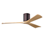 Matthews Fan Company Irene-3H 52" 3 Blade Indoor Ceiling Fan Brushed Bronze / Light Maple