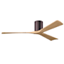 Matthews Fan Company Irene-3H 60" 3 Blade Indoor Ceiling Fan Brushed Bronze / Light Maple Tone