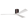 Matthews Fan Company Irene-3H 60" 3 Blade Indoor Ceiling Fan Brushed Bronze / Matte White