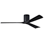 Matthews Fan Company Irene-3H 60" 3 Blade Indoor Ceiling Fan Matte Black / Matte Black