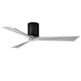 Matthews Fan Company Irene-3H 52" 3 Blade Indoor Ceiling Fan Matte Black / Barn Wood Tone