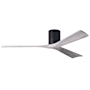 Matthews Fan Company Irene-3H 60" 3 Blade Indoor Ceiling Fan Matte Black / Barn Wood Tone