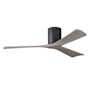 Matthews Fan Company Irene-3H 52" 3 Blade Indoor Ceiling Fan Matte Black / Gray Ash