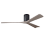 Matthews Fan Company Irene-3H 60" 3 Blade Indoor Ceiling Fan Matte Black / Gray Ash