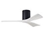 Matthews Fan Company Irene-3H 42" 3 Blade Indoor Ceiling Fan Matte Black / Matte White