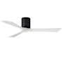 Matthews Fan Company Irene-3H 52" 3 Blade Indoor Ceiling Fan Matte Black / Matte White