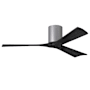 Matthews Fan Company Irene-3H 52" 3 Blade Indoor Ceiling Fan Brushed Nickel / Matte Black