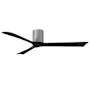 Matthews Fan Company Irene-3H 60" 3 Blade Indoor Ceiling Fan Brushed Nickel / Matte Black