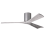 Matthews Fan Company Irene-3H 52" 3 Blade Indoor Ceiling Fan Brushed Nickel / Barn Wood Tone