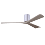 Matthews Fan Company Irene-3H 60" 3 Blade Indoor Ceiling Fan Brushed Nickel / Gray Ash