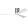 Matthews Fan Company Irene-3H 52" 3 Blade Indoor Ceiling Fan Brushed Nickel / Matte White