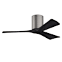 Matthews Fan Company Irene-3H 42" 3 Blade Indoor Ceiling Fan Brushed Pewter / Matte Black