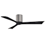 Matthews Fan Company Irene-3H 52" 3 Blade Indoor Ceiling Fan Brushed Pewter / Matte Black